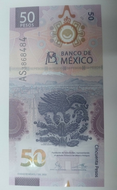 México - 50 Pesos - Cédula de Polimero - FE