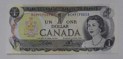 Canadá - cédula de 1 dolar - 1973 - Rainha Elizabeth II - F.E.