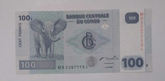 Congo - cédula de 100 francos - 2007 - F.E.