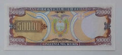 Equador - cédula de 50.000 sucres - 1999 - F.E. - comprar online