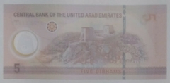 Emirados Árabes Unidos - 5 dirhams - Polimero - FE. - comprar online
