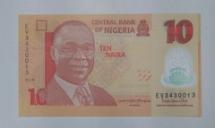 Nigéria - cédula de 10 naira - 2018 - cédula em polímero - F.E.