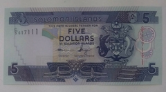 Ilhas Salomon - cédula de 5 dólares - FE