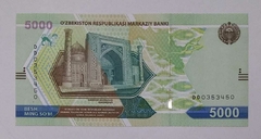 Uzbequistão - cédula de 5000 som - 2021 - F.E.