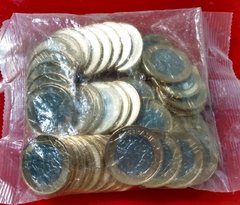 SACHE BOXE LACRADO COM 50 MOEDAS DAS OLIMPÍADAS -