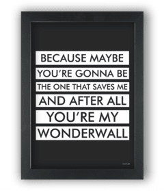 Quadro Wonderwall Oasis