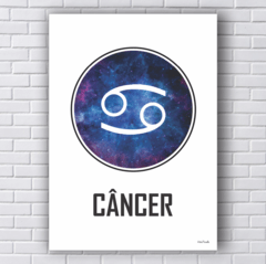 Placa símbolo signo câncer