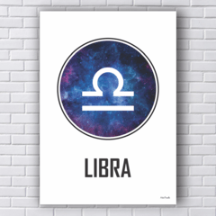 Placa símbolo signo libra