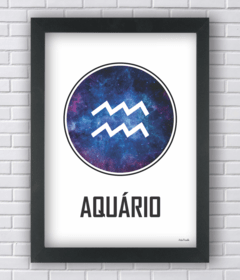 Quadro símbolo signo aquário