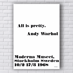 Placa All is pretty Andy Warhol