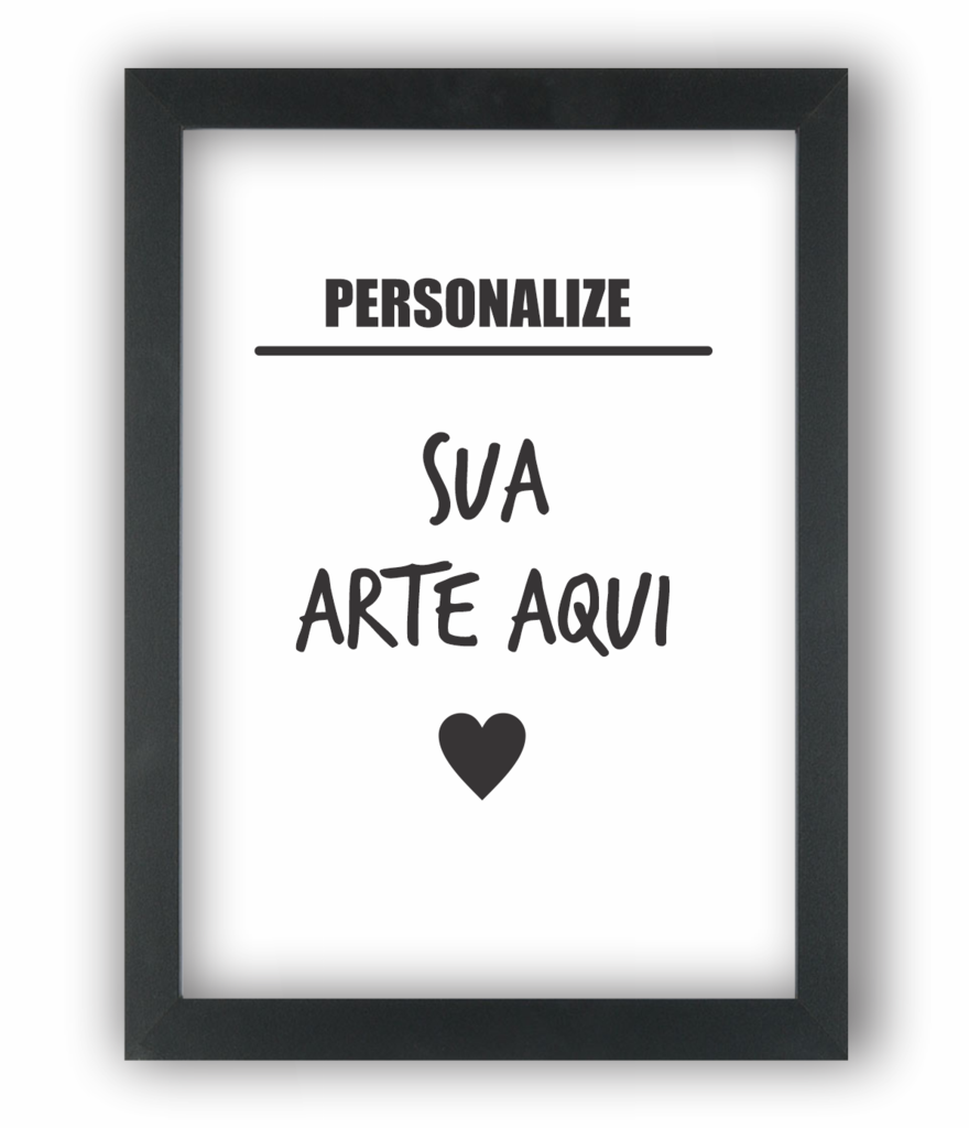 quadro ou placa decorativa personalizada