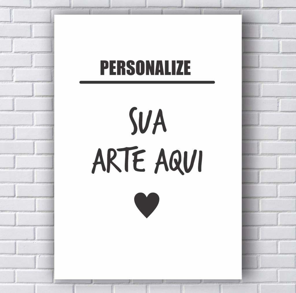 quadro ou placa decorativa personalizada