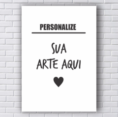 Placa Decorativa arte personalizada