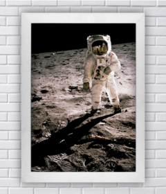 Quadro foto homem na lua