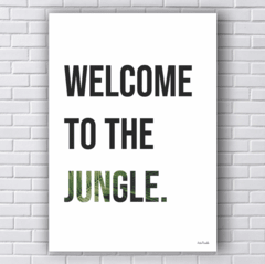 Placa WELCOME TO THE JUNGLE