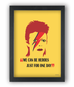 Quadro David Bowie We can be heroes