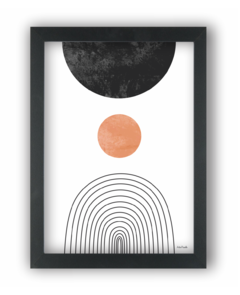 Quadro arte abstrata Boho Moon II