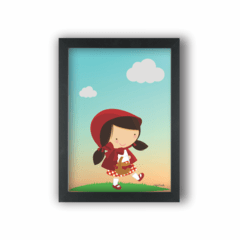 Quadro Infantil COLEÇÃO CHAPEUZINHO VERMELHO