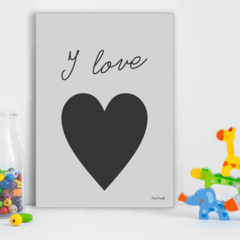 Placa Infantil I LOVE You