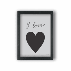 Quadro Infantil I LOVE You