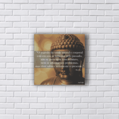 Placa BUDDHA SEGREDO DA FELICIDADE