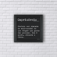 quadro frase signo capricórnio 