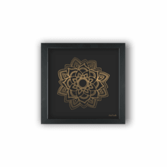 Quadro MANDALA DOURADA