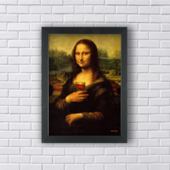 Quadro Mona Lisa com o Vinho