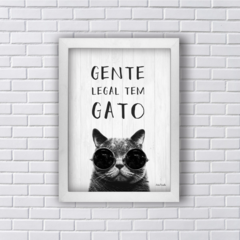 Quadro Gente Legal tem Gato