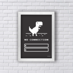 Quadro senha do Wifi dinossauro off line