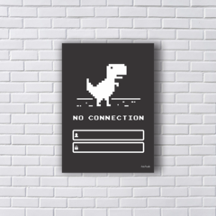 Placa senha do Wifi dinossauro off line