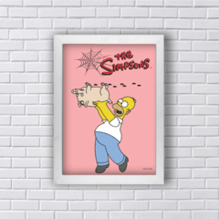 Quadro PORCO ARANHA SIMPSONS