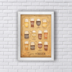 Quadro tipos de cerveja