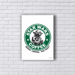 Placa STAR WARS COFFEE YODA 