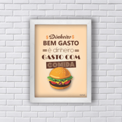 Quadro DINHEIRO GASTO COM COMIDA