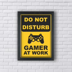 GAMER AT WORK (Ref:V219|AV005) - Art in Parede - Loja de Quadros e Decoração