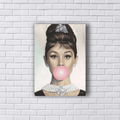 Placa AUDREY HEPBURN BUBBLE GUM PINK