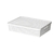 CESTO C/ TAMPA LINEA 36X26X8 CM (branco)