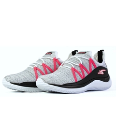 Tênis Esportivo Feminino Adrun Fit 8418F Branco - comprar online