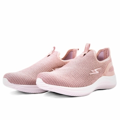 Tênis Casual Feminino Adrun Fit 8419F Rosa