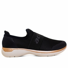 Tênis Esportivo Feminino Adrun Fit Day 9011F Preto/Bronze - comprar online