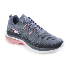 Tênis Esportivo Feminino Adrun Soft Gel 9601F-1246 Cinza