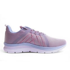 Tênis Esportivo Feminino Adrun Flex Go 9803F Cinza na internet