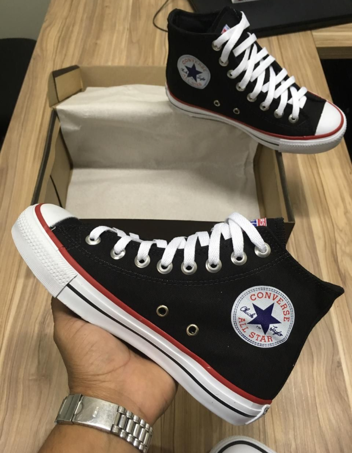 All Star Cano Longo Preto