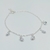 Pulsera con Dijes Colgantes con Piedras Cubic Plata 925