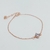 Pulsera Rose con Piedra Engarzada plata 925