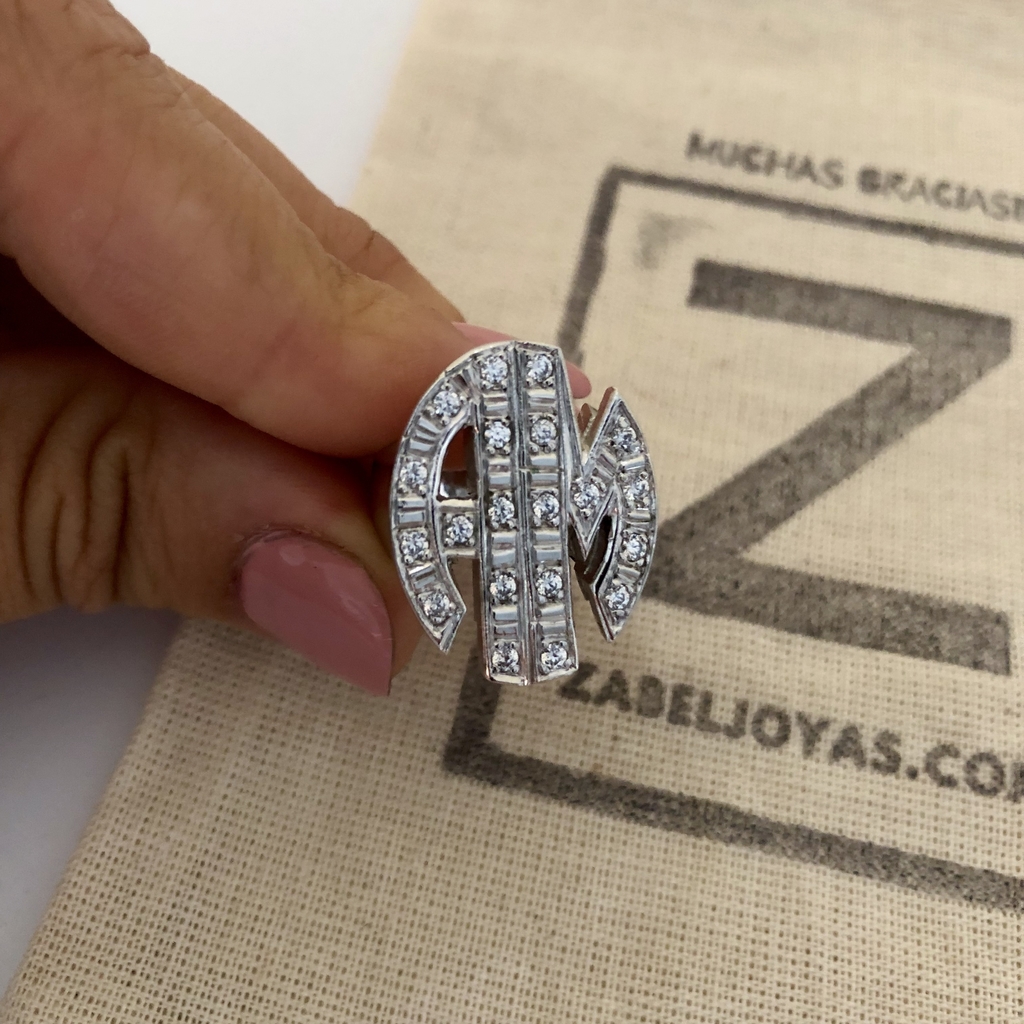 Anillo sello iniciales new arrivals