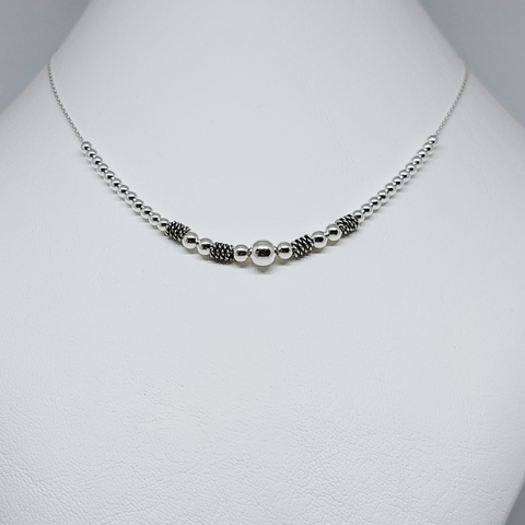 Choker Estilo Bali con Bolitas