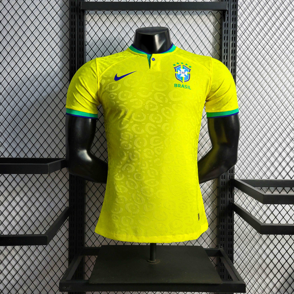 Camisa Brasil Home (1) 2022/23 Nike Jogador Pro Masculina Amarela