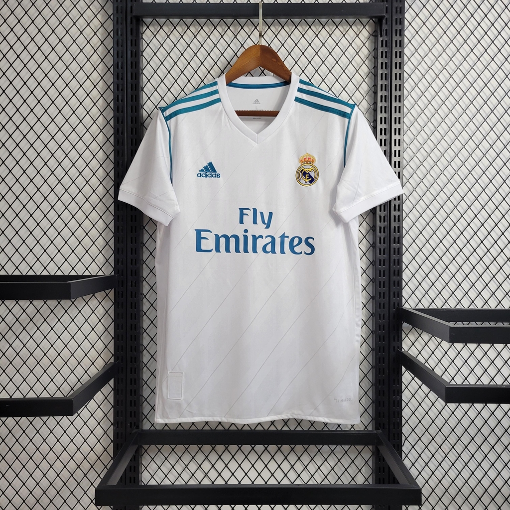Camisa Real Madrid Home (1) 2017/18 Adidas Retrô Masculina